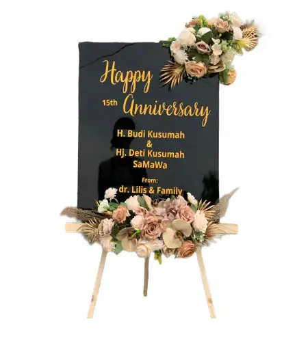 Papan Bunga Akrilik Kebocoran