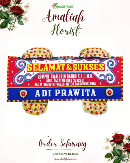 Papan Bunga Ucapan Selamat Kebocoran
